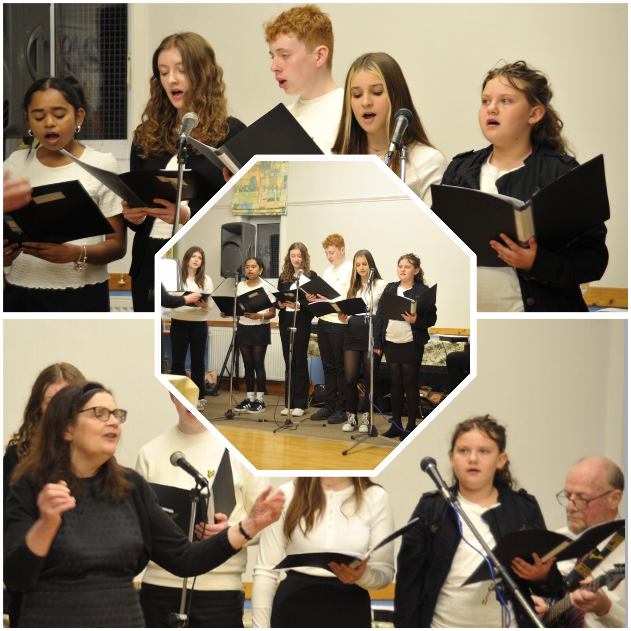 Community fellowship and warm conversation among congregation members